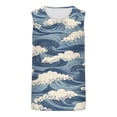 thumbnail image 4 of Weiqiqre Débardeurs de Plage Hommes Drôle Été Débardeurs Col en V Sans Manches T-Shirts Graphiques Col Rond, 4 of 4