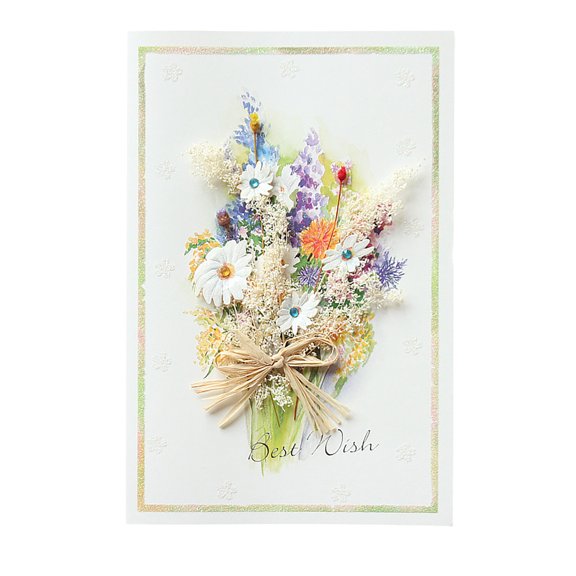 Mothers Day Gifts Clearance! Mother'S Day Carnation Dried Flower Greeting Card Mother'S Day Birthday Card