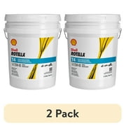(2 pack) Shell Rotella T4 Triple Protection 15W-40 Diesel Engine Oil, 5 Gallon