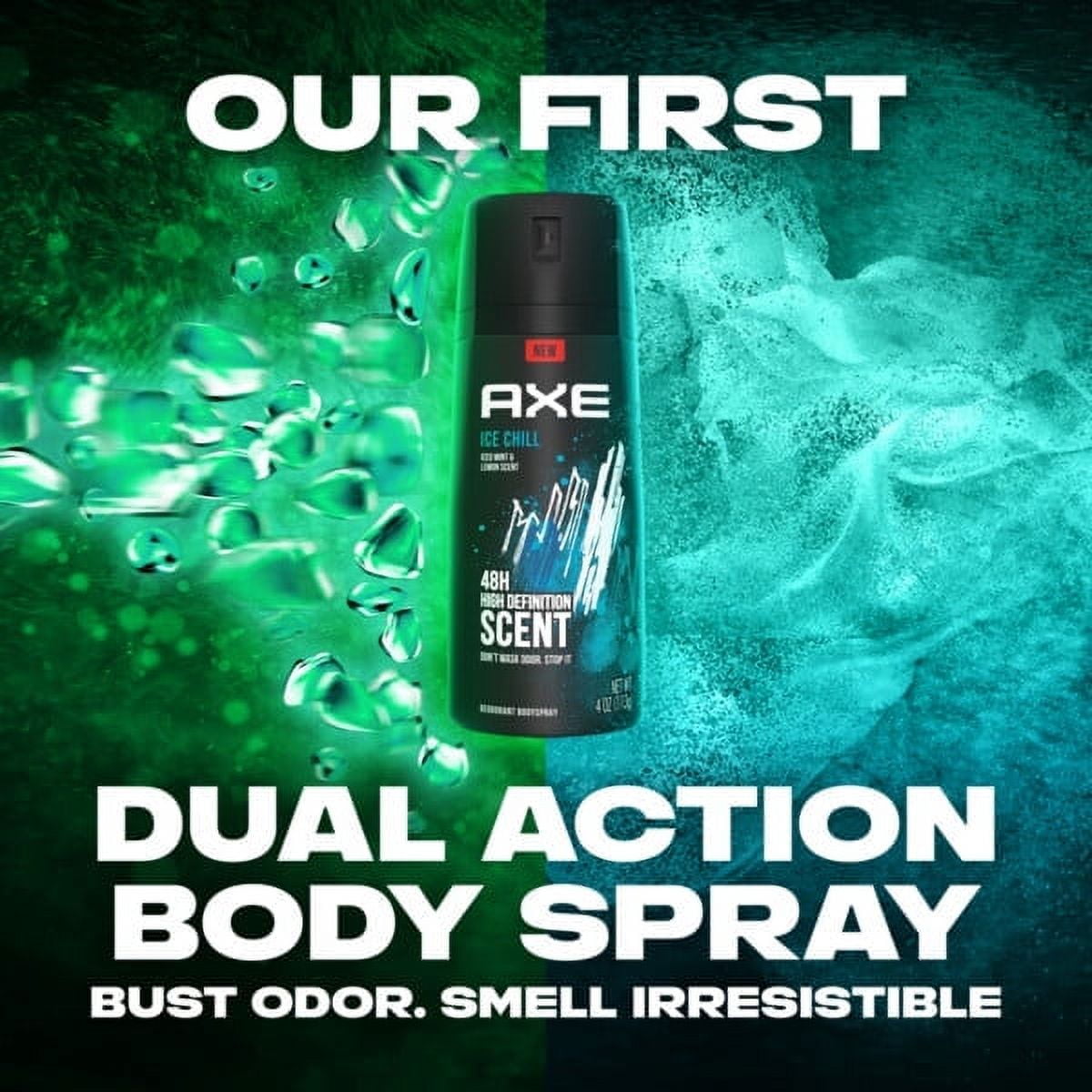 AXE Ice Chill 48H High Definition Scent Deodorant Body Spray 4.0 Oz