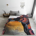 thumbnail image 5 of Pofeuu Abstract Pattern Penguin Print Ultra-Soft Micro Fleece Blanket,for Bed Or Sofa,All Season Throw Blankets Flannel Blanket-40"x30", 5 of 7