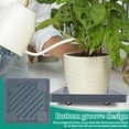 thumbnail image 2 of 2Pcs Planter Caddy with Wheels Square Rolling Planter Stand Heavy Duty Planter Roller Tray 360° Rolling Planter Dolly Practical Rolling Planter Base for Indoor Planter Pots, 2 of 10
