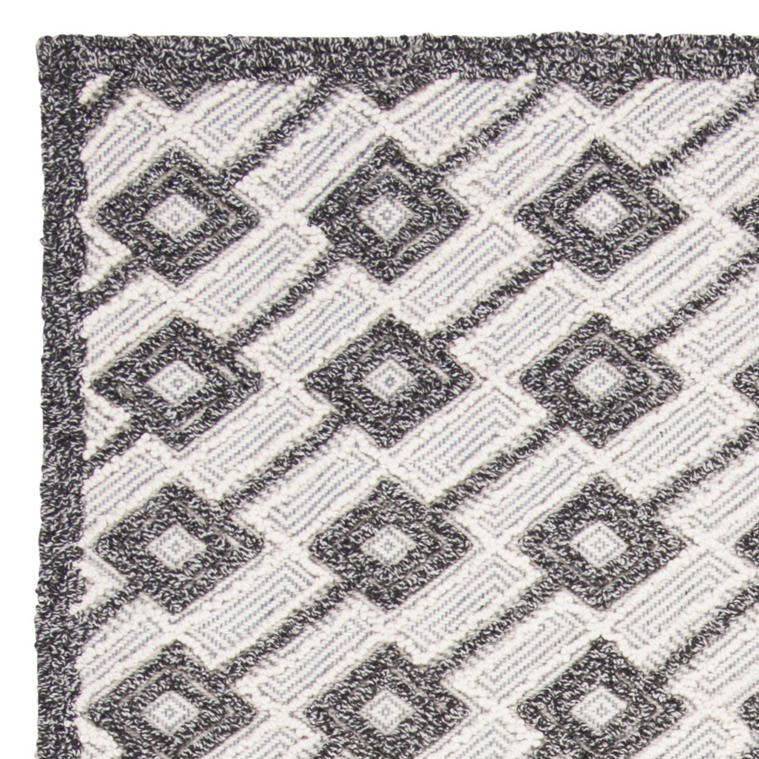 SAFAVIEH Trace Horatio Geometric Diamonds Area Rug, Grey/Beige, 5' x 8'