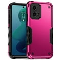 thumbnail image 5 of For Motorola Moto G 5G 2024 Premium Tough Shockproof Hybrid Heavy Duty 2in1 TPU Bumper Rugged Rubber Armor Cover ,Xpm Phone Case [ Hot Pink ], 5 of 8