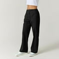 thumbnail image 4 of Womens Joggers Sweatpants Straight Leg Tracksuit Bottoms Jogging Bottoms Drawstring Lounge Pants Sports Trousers with Pockets Black XL, 4 of 7