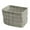 Grey, variant on Foldable Storage Baskets with Handles, Cotton Linen Waterproof Decorative Organizer Bins for Home & Nursery Use(Black,Regular)