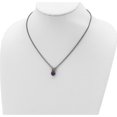 thumbnail image 4 of 14K/Silver Two-Tone Sterling Silver With 14K Amethyst & Peridot Necklace (18 X 9) Made In Thailand qtc437, 4 of 5