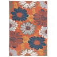 thumbnail image 4 of SAFAVIEH Sunrise Aria Floral Reversible Indoor/Outdoor Area Rug, Ivory/Rust Gold, 5'3" x 7'7", 4 of 9