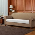 thumbnail image 4 of Subrtex Textured Grid Stretchy Washable Sofa Seat Cushion Cover Armchair Loveseat Sofa Protector （Off-White, Sofa）, 4 of 7