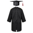 thumbnail image 2 of Runhomal Boys Girls Kindergarten Graduation Cap and Gown for Kids With Tassels Preschool Primary Yellow 150, 2 of 4
