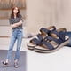 thumbnail image 1 of Sandalias de verano para mujer Sandalias planas sin cordones Zapatos romanos Sandalias informales con punta abierta Wmkox8yii  nm7851, 1 of 9