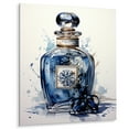 thumbnail image 2 of Designart "Stylish Blue Perfume Delight IV" Fashion Metal Wall Art, 2 of 5