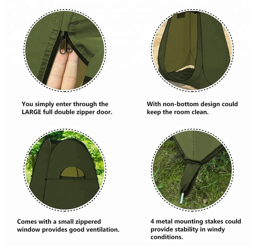 INTSUPERMAI Waterproof Portable Fishing Tent Pop Up Privacy Shower Toilet Camping Outdoor Tent