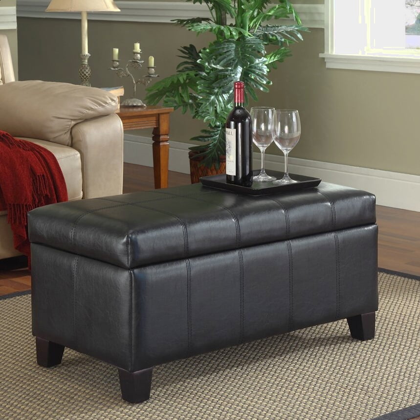 upholstered storage bench walmart