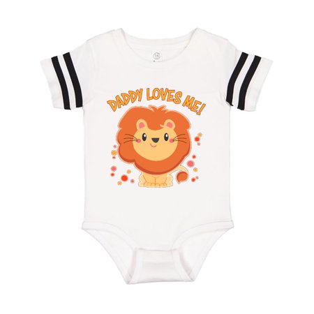 

Inktastic Daddy Loves Me- cute lion Gift Baby Boy or Baby Girl Bodysuit