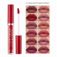 thumbnail image 1 of 12 Color Matte Mouth Red Lip Glaze Handaiyan Long-lasting No, 1 of 5