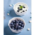 thumbnail image 4 of Ramekins 8 oz, Porcelain Ramekins Oven Safe, Geometric Style Ramekins for Baking Souffle, Ice Cream, Set of 6, White, 4 of 4