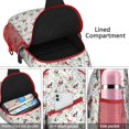 thumbnail image 4 of Sling Backpack,White Christmas Gnome and Light Pattern Sling Bag with Water Bottle Holder,Waterproof Sling Bag for Men/Women with Headphone Jack for Hiking,Travel, 4 of 6
