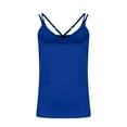thumbnail image 3 of cocolona Womens Silk Satin Camisole Summer Casual Solid Color Sleeveless V Neck Tank Tops, 3 of 7