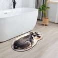 thumbnail image 6 of CoreLiving Dog Rug, Funny Dog Shaped Bath Mat, Soft Plush Non-Slip Bathroom Rugs, Durable Washable Welcome Front Door Mat for Indoor Outdoor Entrance, 1 Count, 6 of 8