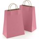 thumbnail image 1 of Bolsas de papel kraft moradas con asas, 8 x 4.75 x 10.5 pulgadas. Paquete de 25 bolsas de compras plegables, 150 GSM. Bolsas de regalo de papel kraft con asas. Ideal para recuerdos de boda y regalos, 1 of 7
