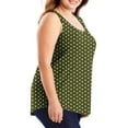 thumbnail image 3 of AherBiu Plus Size Tank Tops for Women Dotted Crewneck Summer Stretch Comfy Sleeveless Tunic Tops to Wear with Leggings, 3 of 6