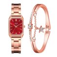 thumbnail image 1 of Reloj de pulsera de cuarzo analógico de acero inoxidable dorado cristalino para mujer a la moda Wmkox8yii gfajkfgbkjabf2107, 1 of 1