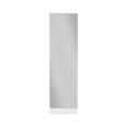 thumbnail image 2 of Xl Shoe Cabinet In White With Built-in Mirror And 5 Shelves - Holds Up To 10 Pairs Of Size 11 Men's Shoes, Modern For Living Area Xl White. Included, Interior Shelves. Single Door. Primary Living., 2 of 4