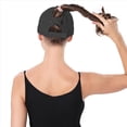 thumbnail image 5 of Gorra de Béisbol de de Caballo Alta para Mujer, Gorra Deportiva de de Secado Rápido y Rendimiento para Correr. Negro Talla Única, 5 of 5