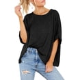 thumbnail image 6 of Women Oversized T-Shirt Summer Casual Short Sleeve Loose Tee Tops, 6 of 7