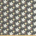 thumbnail image 1 of Retro Fabric by the Yard Upholstery, Big and Little Star Silhouettes in Different Colors Celestial Abstraction Celebration, Decorative Fabric for DIY and Home Accents, Multicolor by Ambesonne, 1 of 4