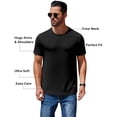 thumbnail image 6 of COOFANDY Men's Short Sleeve T-Shirts Crew Neck Casual Summer T Shirts 3 Pack Basic Tee Shirt, 6 of 6