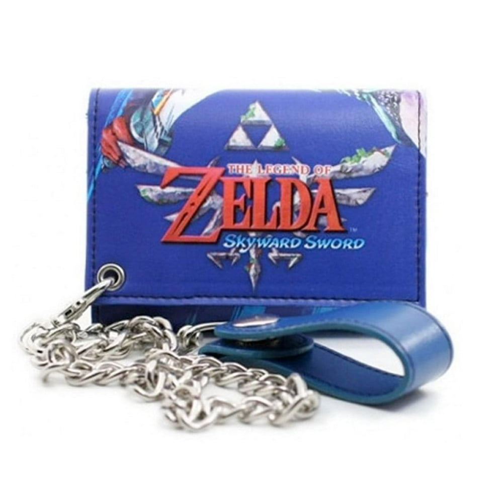 The Legend of Zelda Legend of Zelda Blue TriFold Chain Wallet