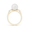 thumbnail image 2 of ANGARA South Sea Cultured Pearl Ring with Cluster Diamonds in 14K Yellow Gold for Women | June Birthstone, Birthday, Anniversary, Jewelry Gift for Women | Pearl Ring, 2 of 8