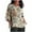 Multicolor-Shirts, variant on Jsaierl 3/4 Length Sleeve Cotton Linen Womens Tops Plus Size Crew Neck Shirts Boho Print Ladies Blouses Classic Vacation Tunic Top S-5XL
