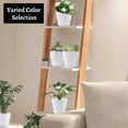 thumbnail image 5 of FOUKUS 6 inch Plastic Plant Pots: 5 Pack Indoor Planters with Drainage and Tray Outdoor Flower Pots, White, 5 of 6