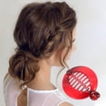 thumbnail image 3 of Unique Bargains 1 Pc Fashion Round Fish Shape Hair Clips Hairdo Clip Red, 3 of 5