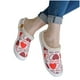 thumbnail image 5 of Zapatos de lona de corte bajo de fondo plano para mujer Zapatillas de algodón antideslizantes planas informales versión perezosa de un pie Wmkox8yii hj789, 5 of 6
