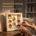 thumbnail image 2 of DIY Mini Gold Frames Silhouette Box – Upgrade Shadow Box Frame Kit with Miniature Museum & Figurines, Celebrate Memories in Style – For Anniversary, Wedding, Birthday & Home Decor, 2 of 8