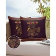 thumbnail image 6 of Pack of 2 Outdoor Pillow Covers, Mysterious Totem of Hispanic Heritage Month Waterproof Square Throw Pillowcase Cushion Decorative Pillow Covers for Couch Patio Tent, 16x16 in, 6 of 6