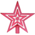 thumbnail image 1 of 10cm Christmas Tree Topper Star Happy Christmas Treetop Star Festival Decoración (Rojo), 1 of 6