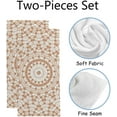 thumbnail image 5 of GZHJMY Soft Hand Towels, 2 Pack Towels Brown Kaleidoscopic Effect Absorbent Washcloths Multipurpose for Bathroom Gym Hotel Spa, 5 of 6