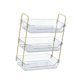 thumbnail image 5 of 3 niveles Organizador de encimera de baño, estante de fregadero, estante de especie de maquillaje resistente a la resistencia de óxido elegante,, 5 of 9