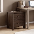 thumbnail image 3 of Furniture of America Gracie Modern Wood 2-Drawer Nightstand with USB Ports, Walnut, 3 of 16
