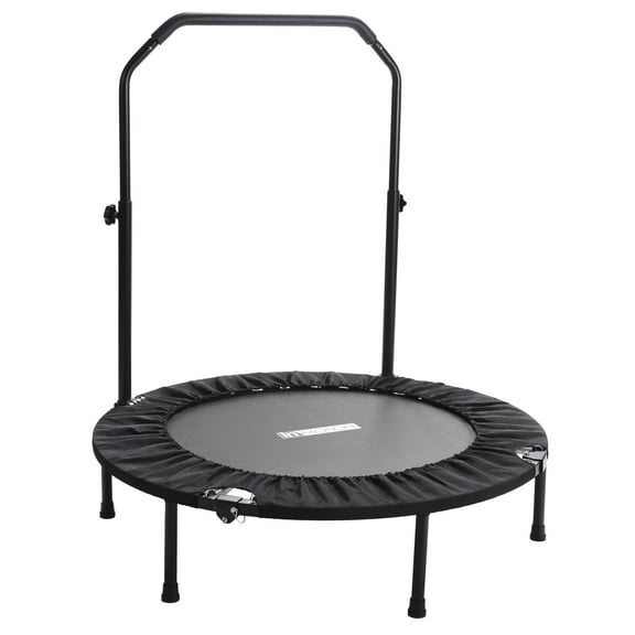 Stamina inMotion 40" Fitness Trampoline with Adjustable Handlebars, Black