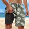 thumbnail image 2 of Men's Casual Shorts Mens Tennis Short Mens Apparel Shorts Quick Y Men Swim Shirt Baggy Cargo for Men Light Boy for Women Casual Set Denim Cargo Tall Athletic Army Green S, 2 of 4