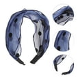 thumbnail image 5 of Unique Bargains 1 Pc Fashion Polka Dot Wide Headbands for Women Blue, 5 of 6