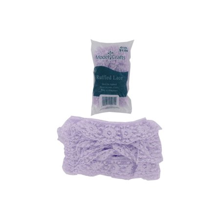 Bulk buys Lavender lace edge for crafts, sewing