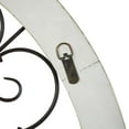 thumbnail image 6 of DecMode Cream Wood Window Inspired Scroll Wall Decor with Metal Scrollwork Relief, 6 of 14