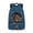 Dachshund in Denim Pocket, variant on Construction Trucks Pattern Kids Travel Backpack for Teen Boys Girls Book Bag with Adjustable Straps for Elementary Middle Students Back to School Gifts
